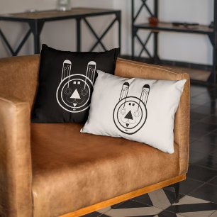 Geometric Usagi Rabbit Zodiac Cushion