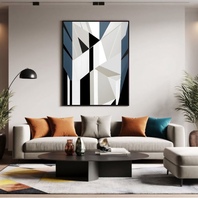 Geometric Verticality Canvas Print (Creator Uploaded)