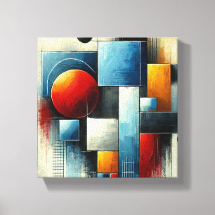 Geometric Vibrance Canvas Print
