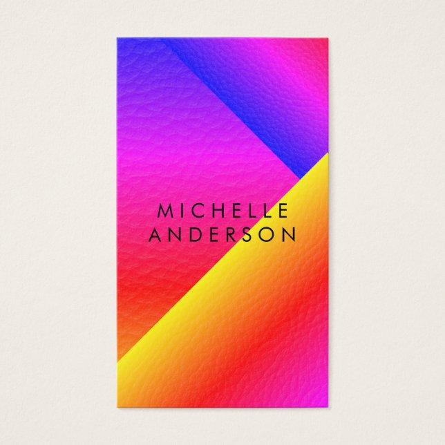Geometric Vibrant Texture Colour Blocks (Front)