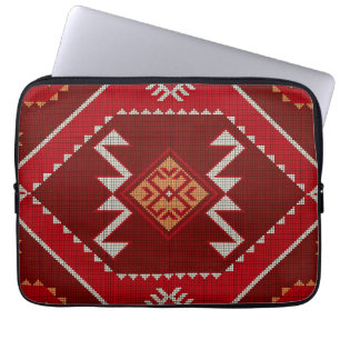Geometric vintage classic colorful-trendy fashion laptop sleeve