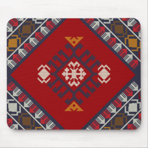 Geometric vintage classic cute-stylish colourful mouse pad