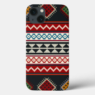 Geometric vintage classic cute-trendy colorful iPhone 13 case