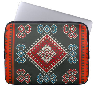 Geometric vintage classic fashion-trendy colorful  laptop sleeve