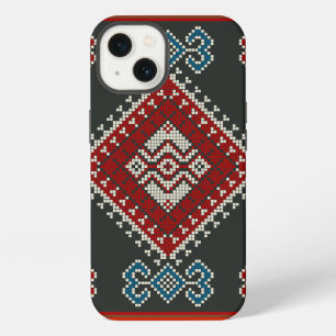 Geometric vintage classic fashion-trendy colourful iPhone 13 case