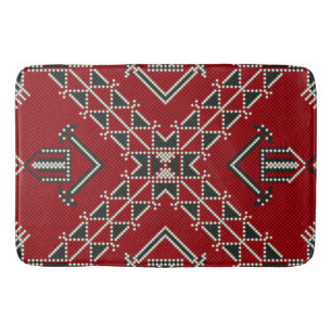 Geometric vintage fashion cute-trendy classic bath mat