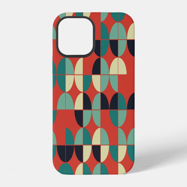 Geometric Vintage, Seamless Pattern. iPhone Case (Back)
