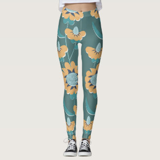 Geometric Vintage: Textile Nautical Motif Leggings