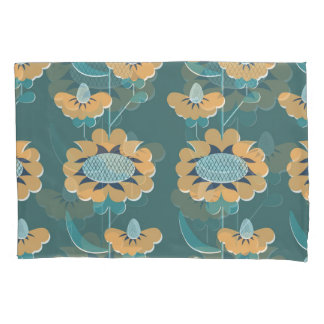 Geometric Vintage: Textile Nautical Motif Pillowcase
