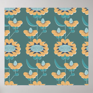 Geometric Vintage: Textile Nautical Motif Poster