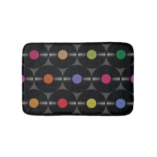 Geometric Vinyl: Simple Seamless Background. Bath Mat