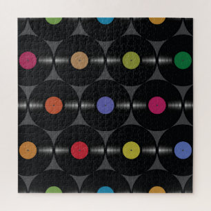 Geometric Vinyl: Simple Seamless Background. Jigsaw Puzzle
