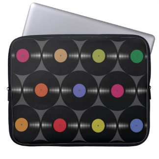 Geometric Vinyl: Simple Seamless Background. Laptop Sleeve