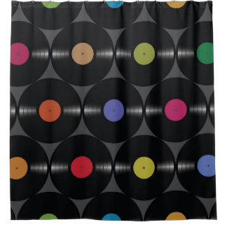 Geometric Vinyl: Simple Seamless Background. Shower Curtain