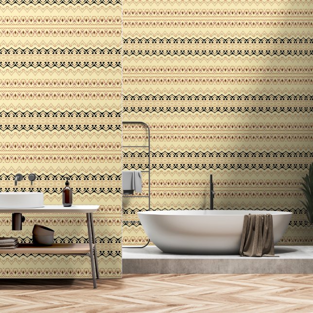 geometric wallpaper (Bathroom)