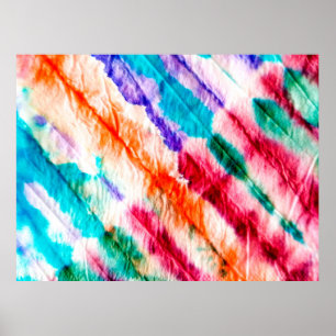 Geometric Wallpaper. Vintage Design. Shibori Textu Poster