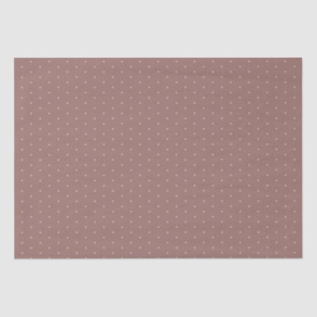 Geometric Warm Neutrals Beige Polka Dots Craft Tissue Paper (Front)