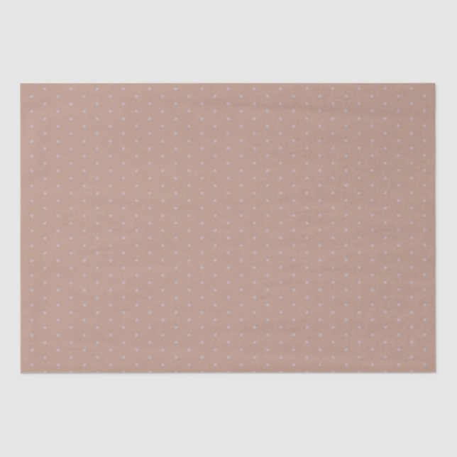 Geometric Warm Neutrals Brown Polka Dots Craft Tissue Paper (Front)