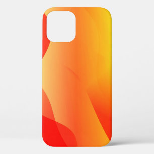 Geometric Wave Shape with Gradient Blurred Abstrac iPhone 12 Case
