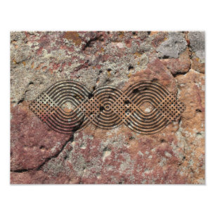 Geometric Weave Rock Art Photo Print