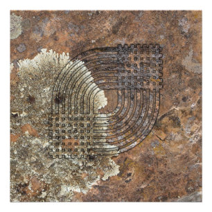 Geometric Weave Rock Art Photo Print