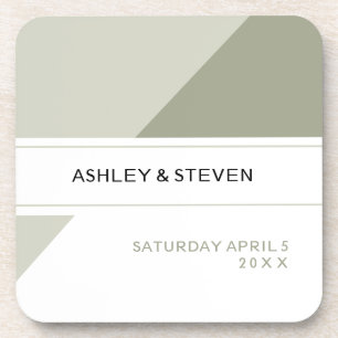 Geometric Wedding Favours Coaster