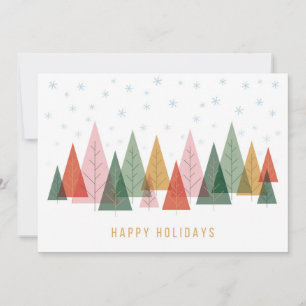Geometric Winter Wonderland Holiday Card