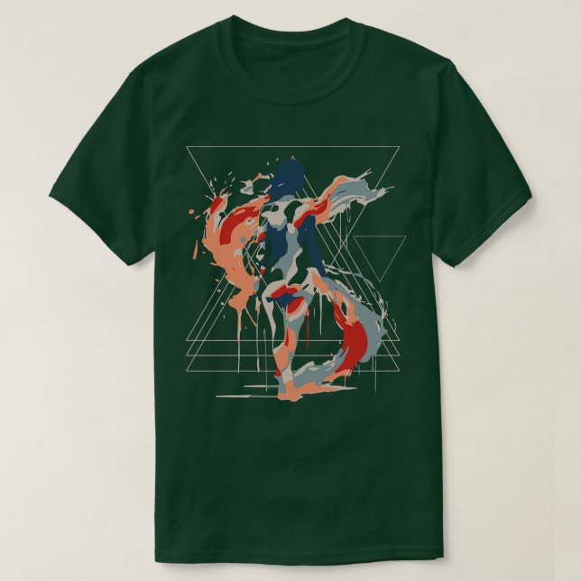 geometric woman T-Shirt (Design Front)