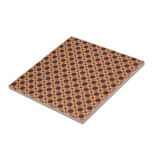 Geometric Wooden Tile Pattern