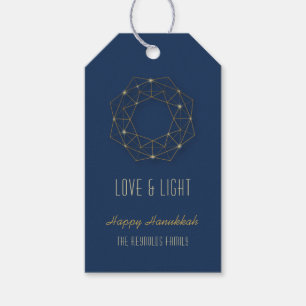 Geometric Wreath Holiday Gift Tags