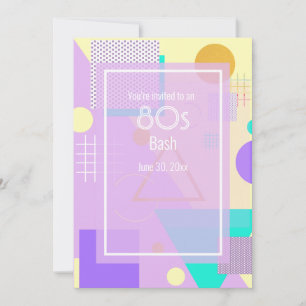 Geometric yellow announcement