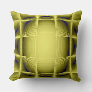 Geometric yellow structure cushion