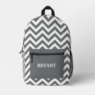Geometric Zig-Zag Pattern Printed Backpack