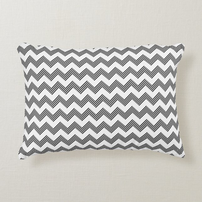Geometric zigzag pattern 2 decorative cushion (Front)