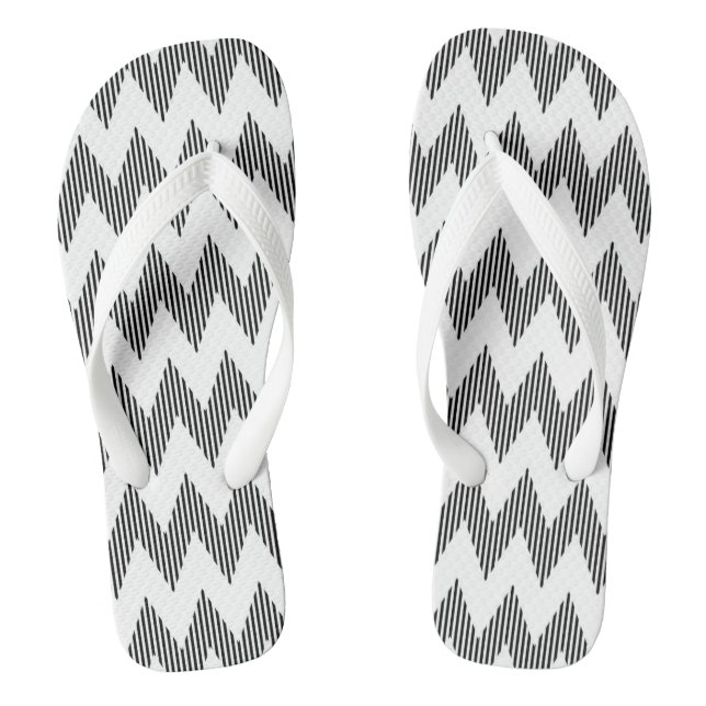 Geometric zigzag pattern 2 jandals (Footbed)