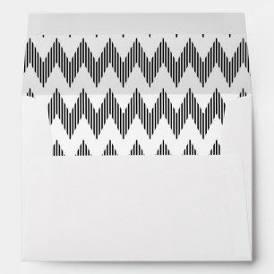 Geometric zigzag pattern envelope