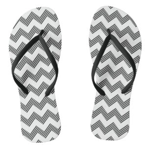 Geometric zigzag pattern jandals