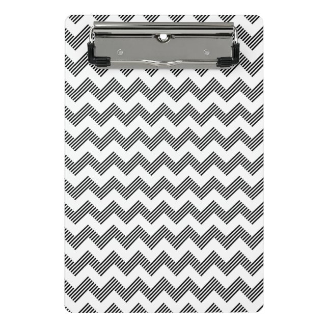 Geometric zigzag pattern mini clipboard (Front)