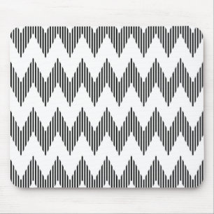Geometric zigzag pattern mouse pad