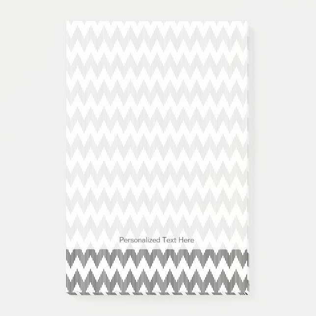 Geometric zigzag pattern post-it notes (Front)