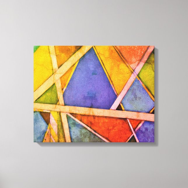 Geometrical abstract  canvas print (Front)