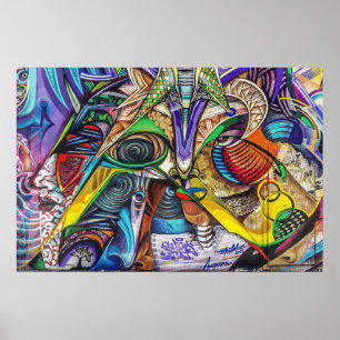 Geometrical,abstract,modern pastel (36,00"; 24,0") poster