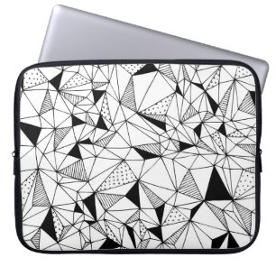 Geometrical Abstract: Polygonal Background Art. Laptop Sleeve