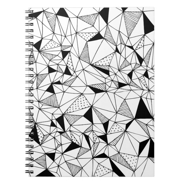 Geometrical Abstract: Polygonal Background Art. Notebook (Front)