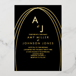 Geometrical Arch Border Photo Wedding Pressed