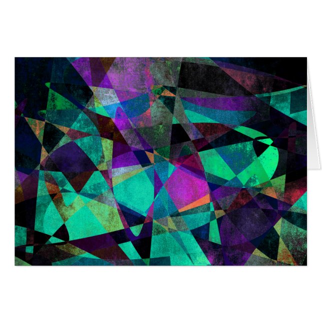 Geometrical, Colourful, Original Abstract Art (Front Horizontal)
