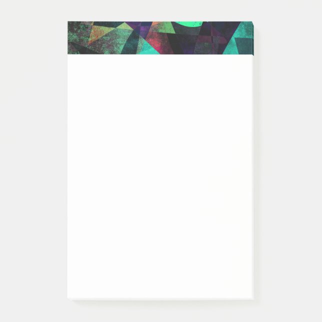 Geometrical, Colourful, Original Abstract Art Post-it Notes (Front)