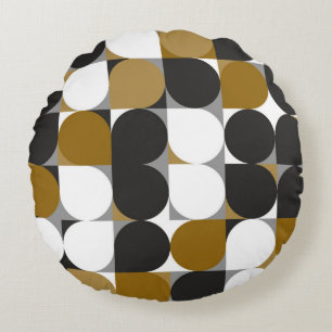 Geometrical Creativity: Seamless Pattern Design Round Cushion