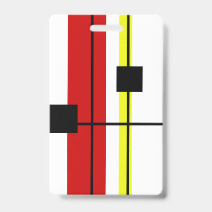 Geometrical design ID badge