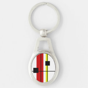 Geometrical design key ring